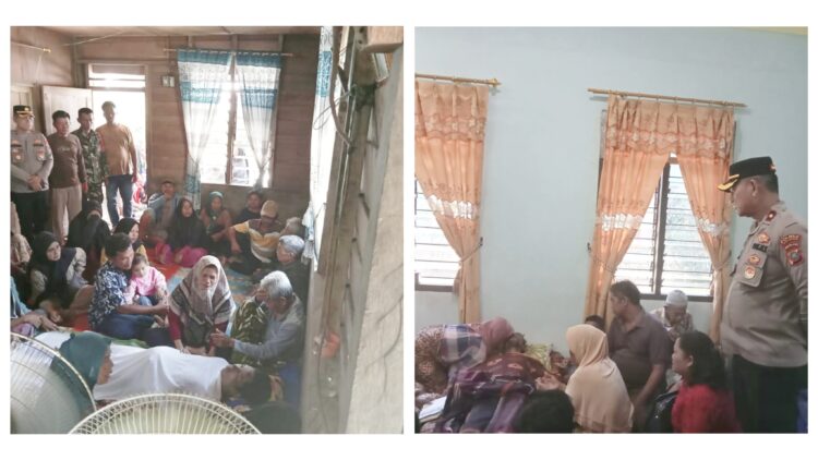Jasad kedua korban tenggelam saat disemayamkan di rumah duka