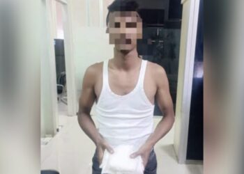 Pelaku penyeludupan narkoba ke Kendari. (Foto Ist)