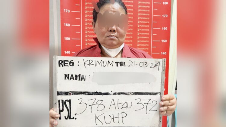 Pelaku Nina Wati yang sudah ditahan Polda Sumur