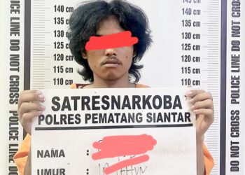 Pelaku RM dan barang bukti