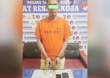 Pelaku DS alias D beserta barang bukti sudah diamankan Sat Resnarkoba Polres Tanjung Balai