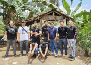 Kedua tersangka, BI dan JS Sat ditangkap Kanit 2 Resnarkoba Polres Simalungun IPDA Froom Pimpa Siahaan, SH dan Tim