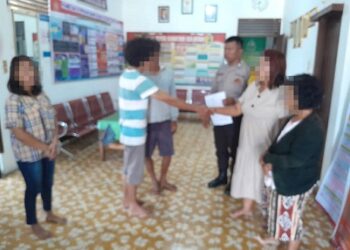 Bhabinkamtibmas BRIPKA SWANDI menyelesaikan masalah pencurian tersebut melalui problem solving
