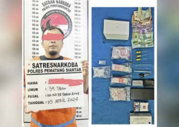 Pelaku NA dan barang bukti sudah diamankan Sat Resnarkoba Polres Siantar