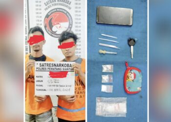 NY dan JL beserta barang bukti