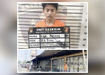 Pelaku Nur alias Akmal. (Foto Ist)