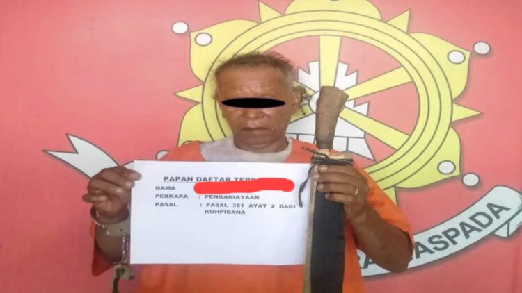 Pelaku SM yang membacok adiknya. (Foto Ist)