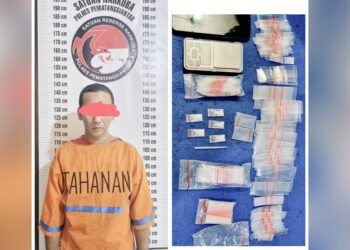Pelaku SAS beserta barang bukti