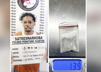 Pelaku FAN beserta barang bukti