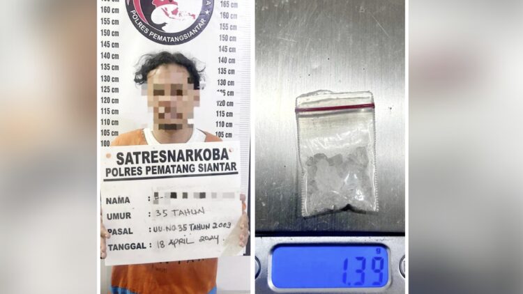 Pelaku FAN beserta barang bukti