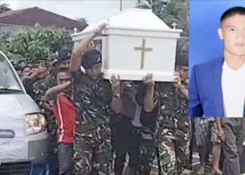 Jenazah Iwan Sutrisman Telaumbanua tiba di Nias yang disambut isak tangis keluarga dan masyarakat. (Foto Ist)
