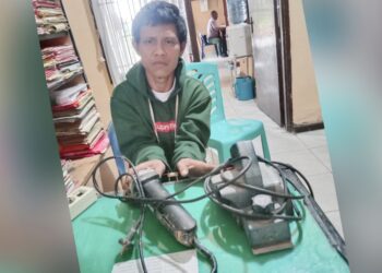 Pelaku pencurian, Davit Mulia Herdianto Panggabean alias Davit dan barang bukti 