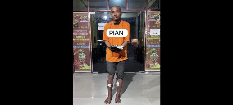 Pian pelaku pencurian dengan kekerasan (curas) warga negara Prancis. (Foto Ist)