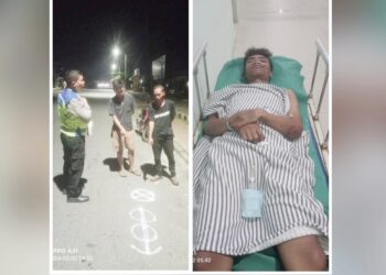 Personil Unit Gakkum Saat olah TKP dan Aditya Syahputra kondisi luka luka