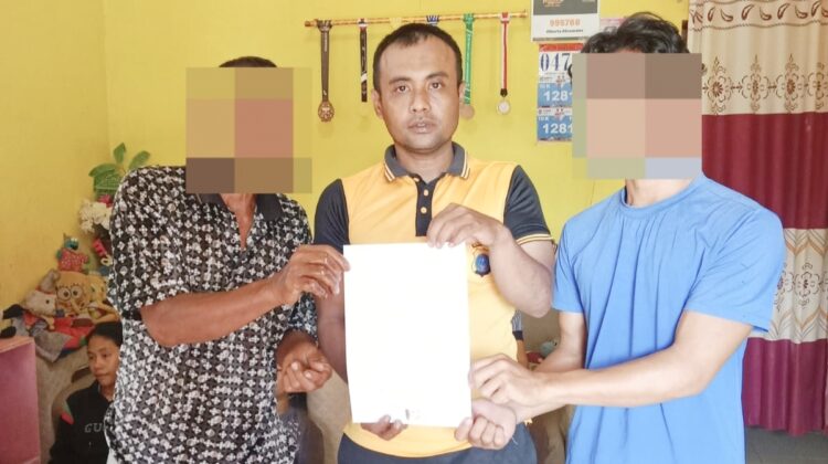 Bhabinkamtibmas Pematang Marihat Selesaikan Perkara Anak Pukul Bapak Melalui Problem Solving