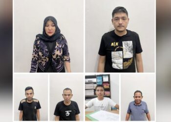 Nisa Ratu Narkoba asal Aceh dan rekanya. (Foto Ist)