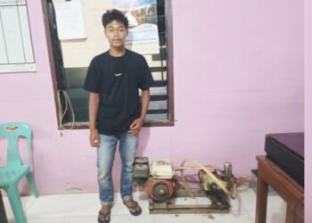 Pelaku Ferry Ardiansyah dan barang bukti