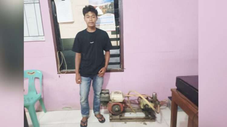 Pelaku Ferry Ardiansyah dan barang bukti
