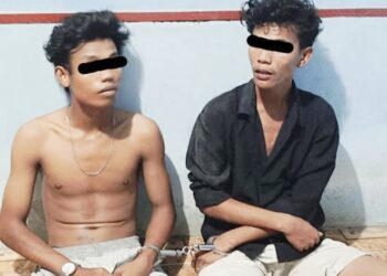 Kedua tersangka, Oktavianus dan Daniel Marhua Nainggolan