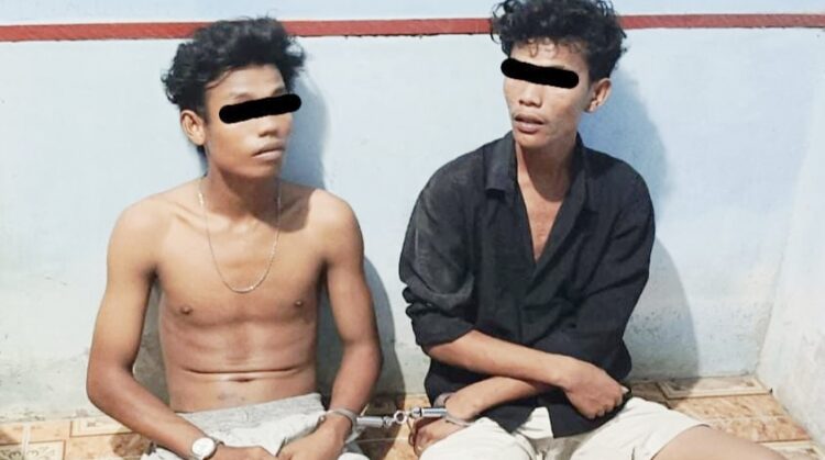 Kedua tersangka, Oktavianus dan Daniel Marhua Nainggolan