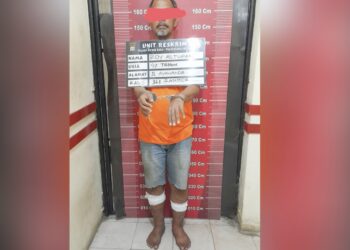 Roy Hendrik Kembaren alias Tupak pelaku curanmor diberikan tembakan timah panas kepada kedua kakinya oleh polisi.