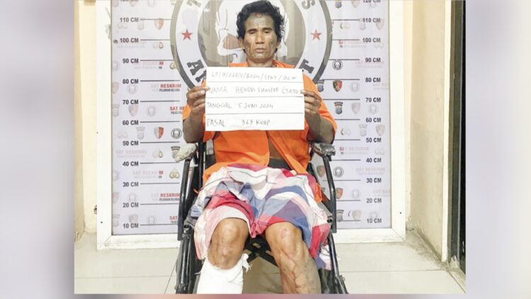 Hendri Sianipar alias Hendrik Tato residivi pencurian (Foto Ist)
