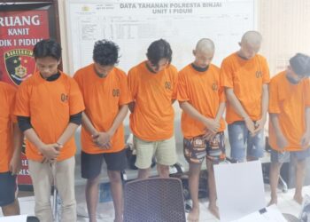 Kelompok geng motor SL yang ditangkap Polres Binjai