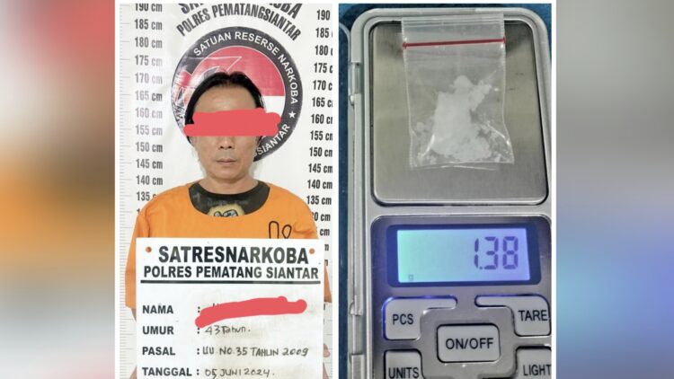Tersangka H dan barang bukti
