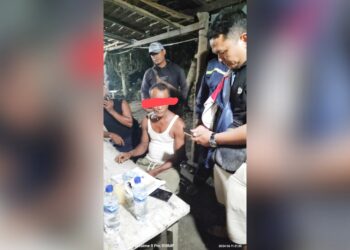 Pelaku BS saat ditangkap