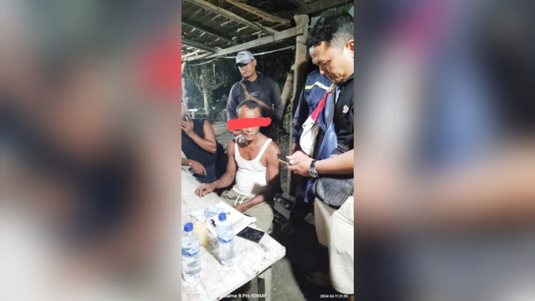 Pelaku BS saat ditangkap