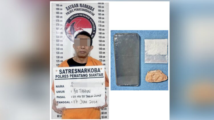 Tersangka DMH dan barang bukti