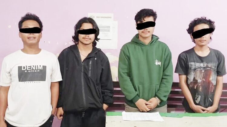 Ke empat pelaku pengeroyokan