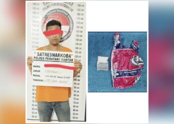 Tersangka WP aliasalias Tompel dan barang bukti