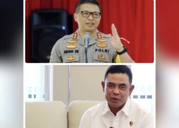 Irjen Pol. Agung Setya Imam Effendi- Brigjen Pol. Whisnu Hermawan Februanto. (Foto Ist) 