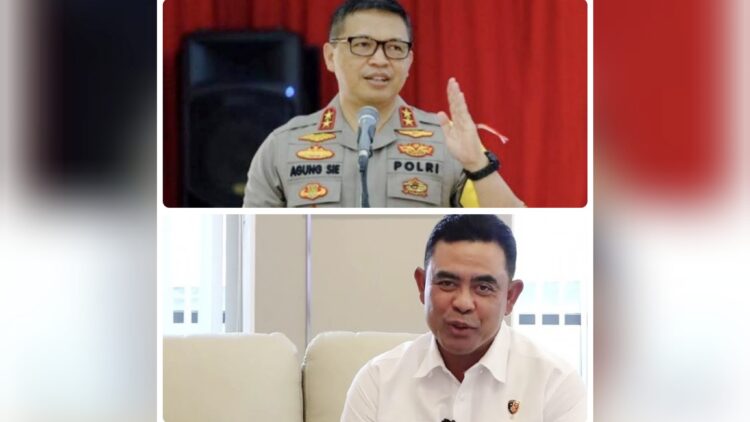 Irjen Pol. Agung Setya Imam Effendi- Brigjen Pol. Whisnu Hermawan Februanto. (Foto Ist) 
