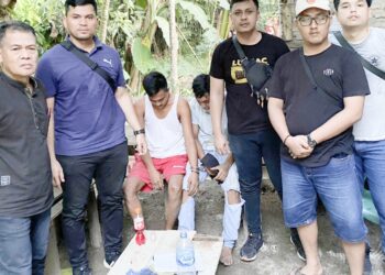 Kanit 2 Sat Resnarkoba IPDA Froom Pimpa Siahaan, SH dan Tim saat tangkap tersangka