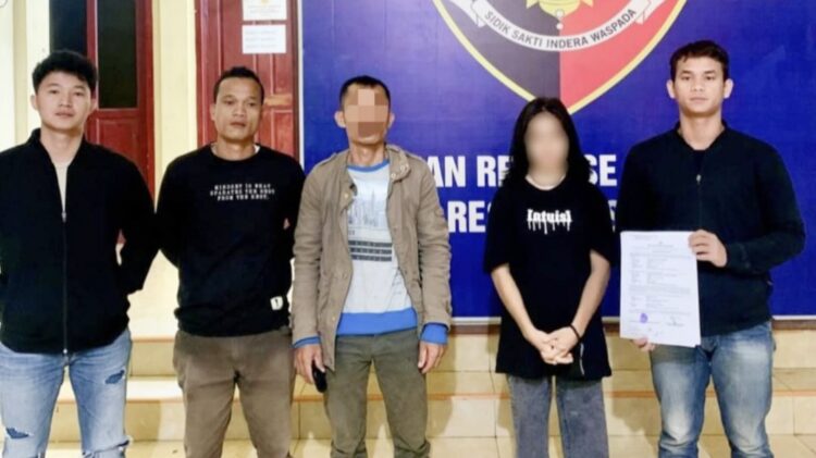 Gadis remaja yang ditemukan Polres Nias Selatan. (Foto Ist)