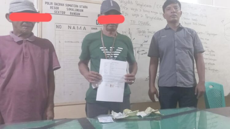 Kedua pelaku Pungli dan barang bukti 
