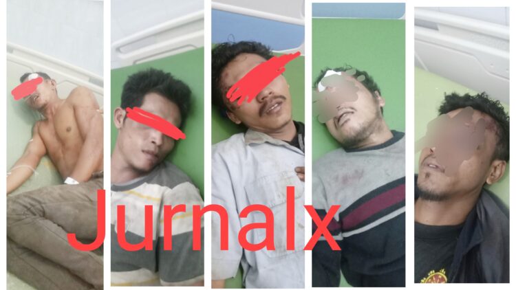 Ke lima pria diduga pencuri trafo PLN