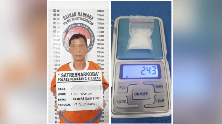 Tersangka MSS dan barang bukti