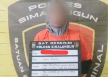 Pelaku cabul S yang sudah ditahan Polres Simalungun 