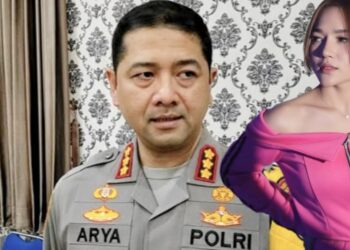 Kapolres Metro Depok, Kombes Arya Perdana dan almarhum Ella Nanda Sari Hasibuan. (Foto Ist)