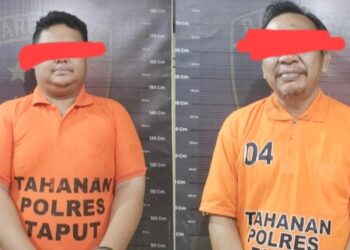 Pelaku pengeroyokan supir travel yang ditangkap Polres Taput.(Foto Ist)