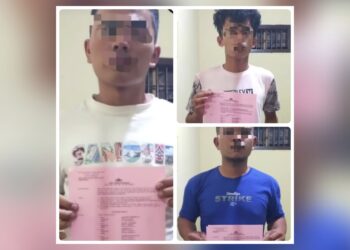 Pelaku pencuri babi di Sanosir. (Foto Ist)
