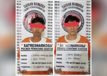 kedua tersangka JR dan DWS
