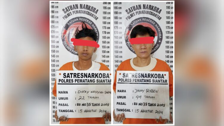 kedua tersangka JR dan DWS