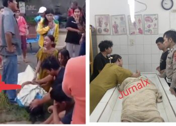 Jenajah korban Roma Uli boru Pasaribu saat di TKP dan ruangan jenajah RSUD dr Djasamen Saragih Kota Siantar