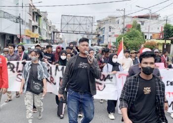 Aliansi Mahasiswa Siantar Bersatu Unras Terkait Rancangan UU Pilkada