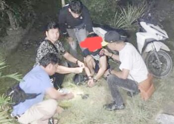 Tersangka TRYD alias Tanta saat ditangkap