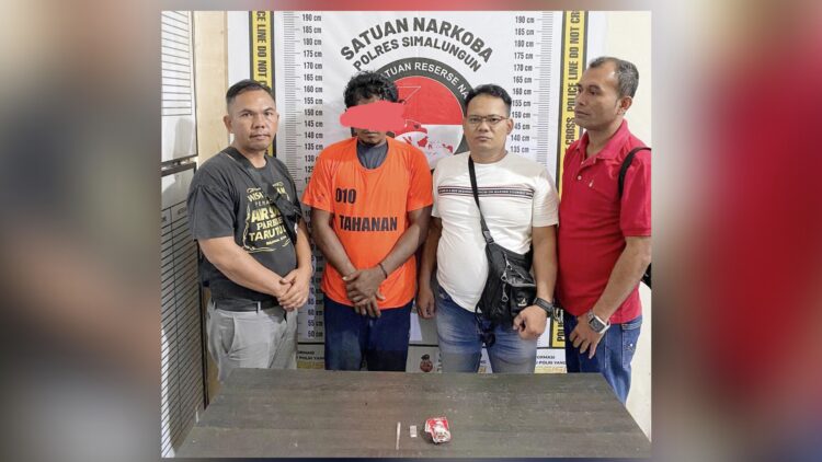 Pelaku Sah alias Pajom dan barang bukti